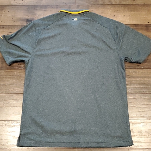 Nike Dri-fit MLB Oakland Athletics Heathered Polo - Picture 2 of 2